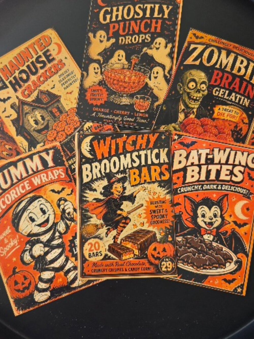 Set of 8 Halloween Post Cards